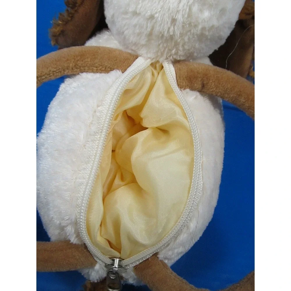 Toys R Us Animal Alley Cocker Spaniel Dog Purse Brown /White Puppy Dog Purse 10